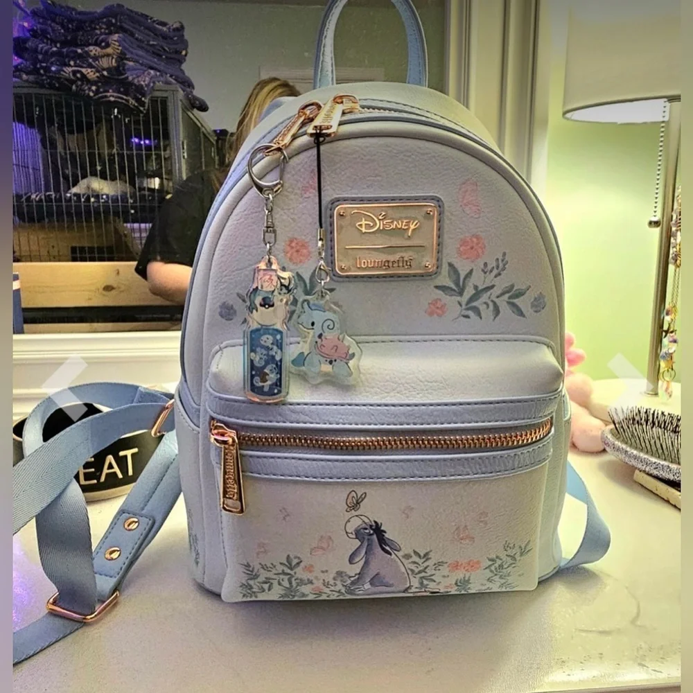 Disney Loungefly Pastel Blue Eeyore Backpack